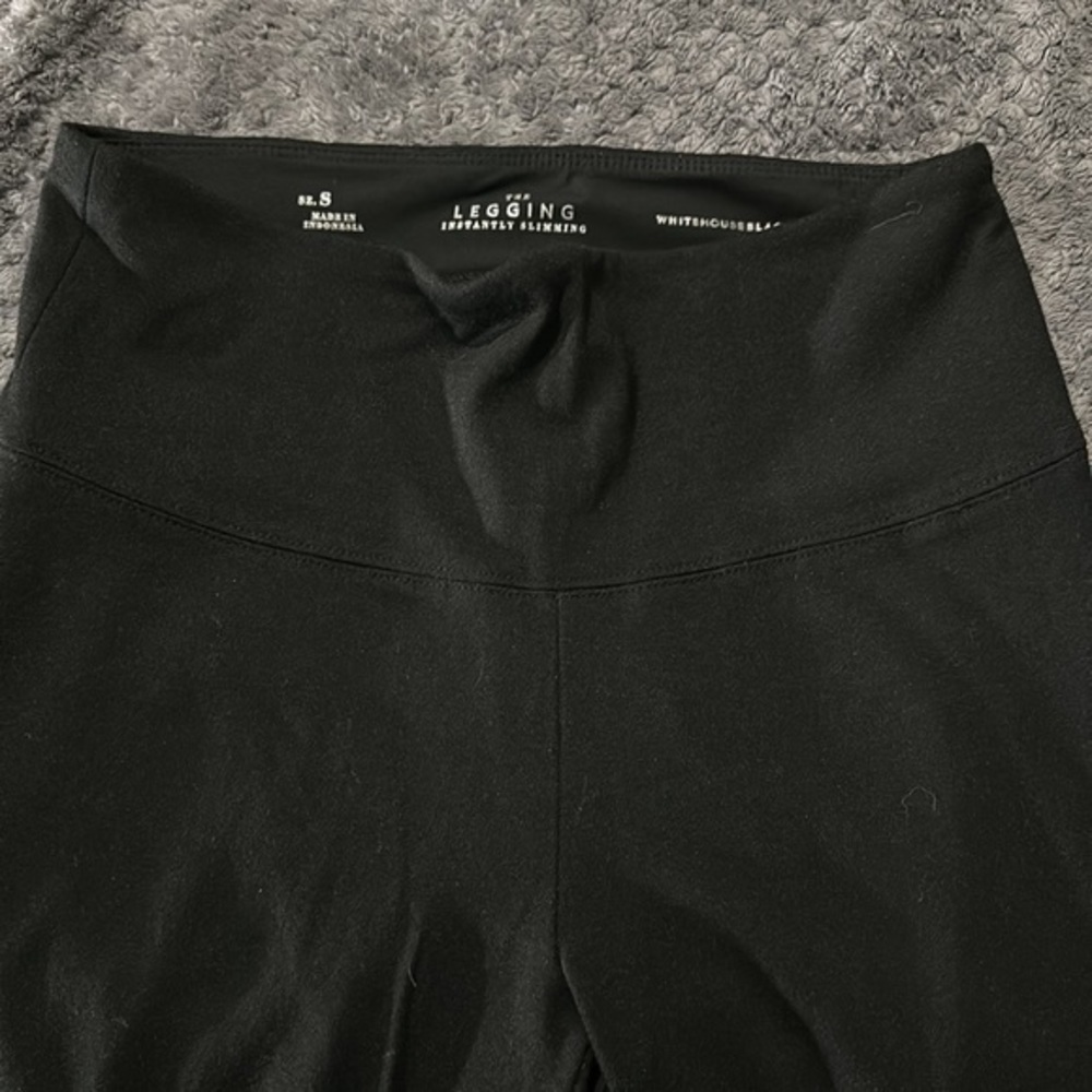 White House Black Market WHBM Slimming Black Leggings Size Small EUC #DS-1788 - Picture 8 of 8